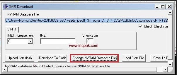 nvram database file mt6752 source